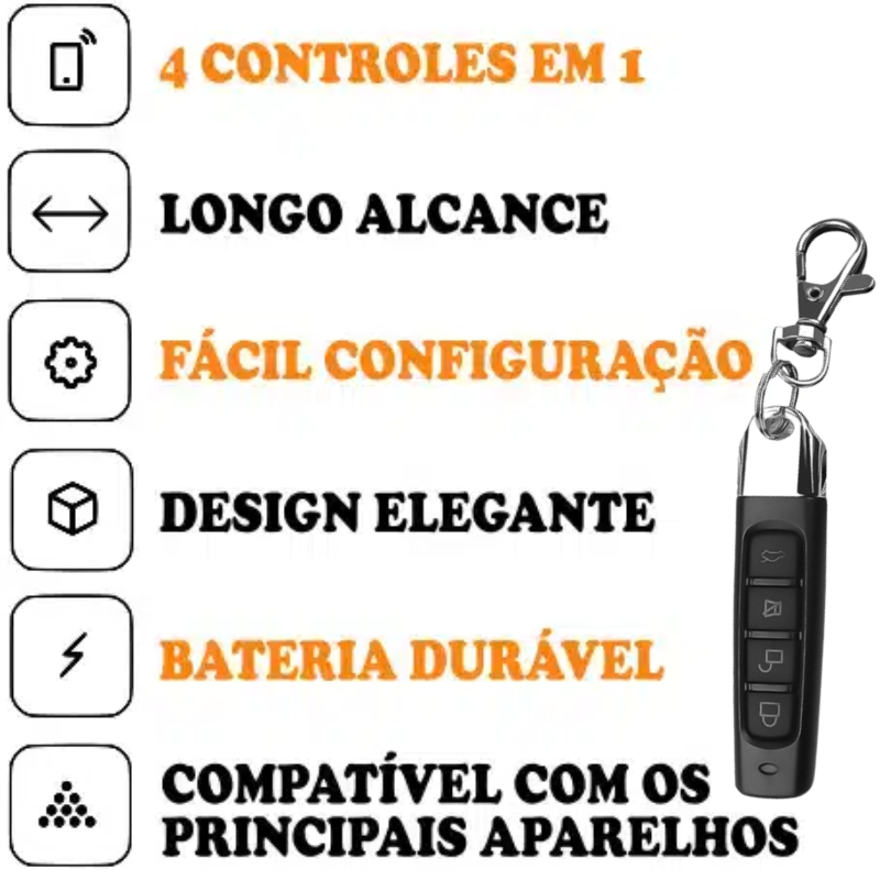 Mini Controle Smart Clonador - COMPRE 1 LEVE 2 - FRETE GRÁTIS