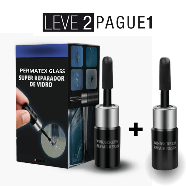 Permatex Glass - Kit Profissional Reparador de Vidros - LEVE 02 Pague 01