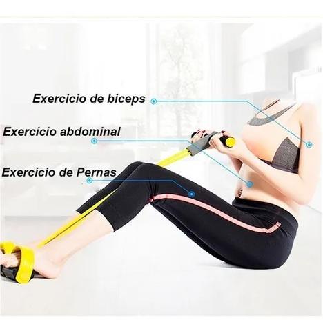 Tensor Fitness Com 4 Elásticos e Pedal