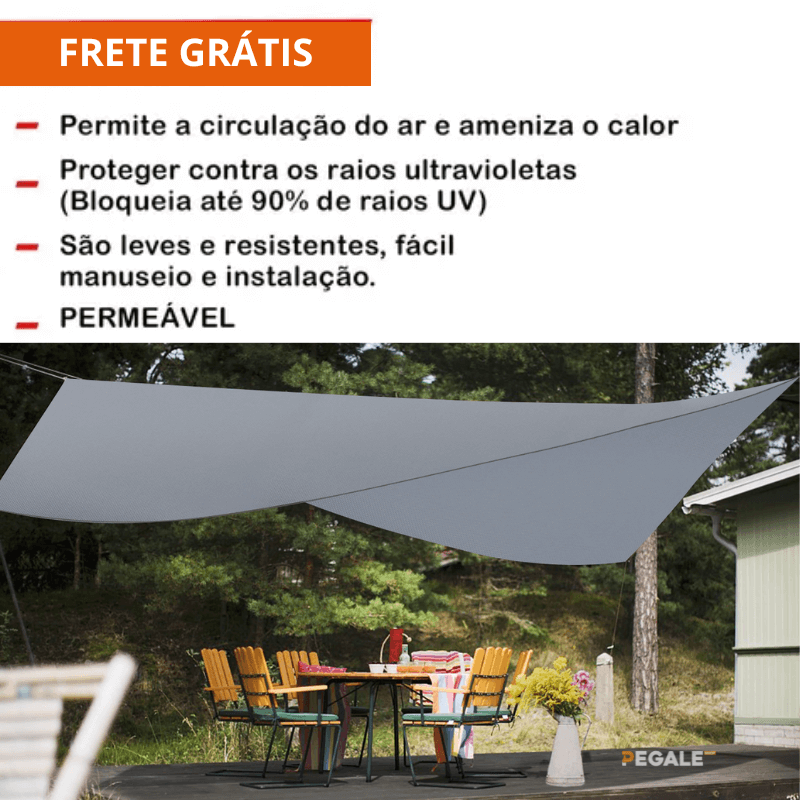 Toldo Portátil com Proteção UV - Flexível e Ultra Resistente