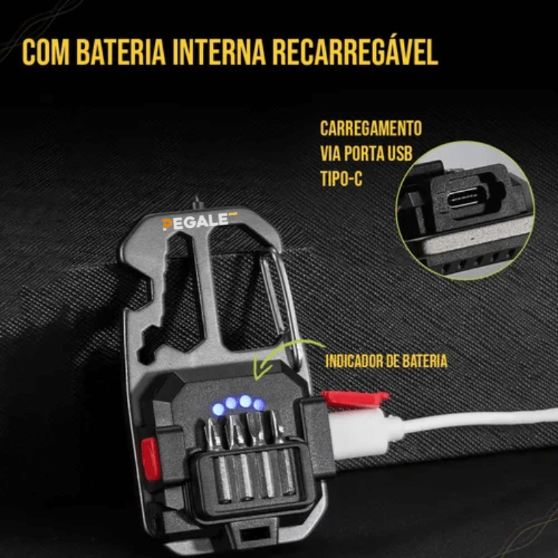 Mini Lanterna Tática Multifuncional 6 em 1 - Pague 1 LEVE 02