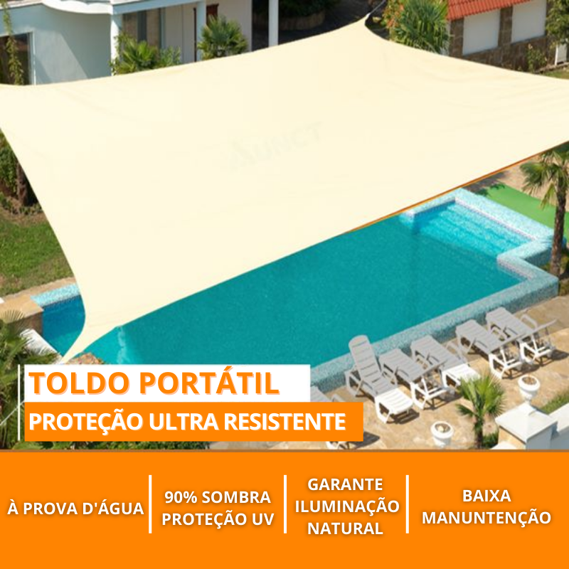 Toldo Portátil com Proteção UV - Flexível e Ultra Resistente