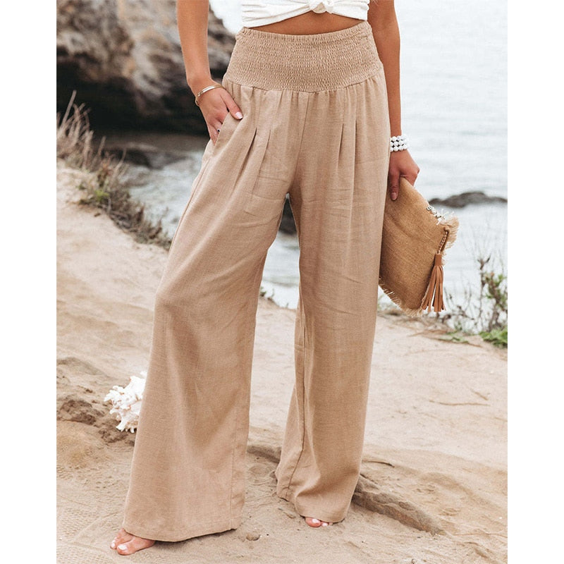 Calça Pantalona Alma Natural / Tendência Moda Verão 2023