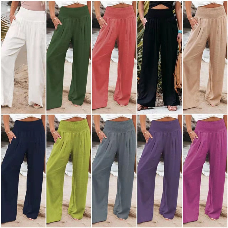 Calça Pantalona Alma Natural / Tendência Moda Verão 2023