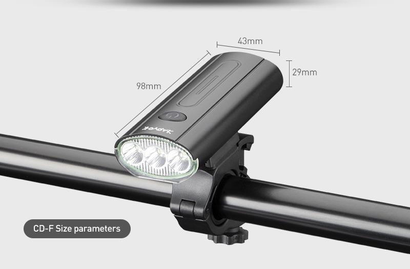 Farol LED de bicicleta recarregável