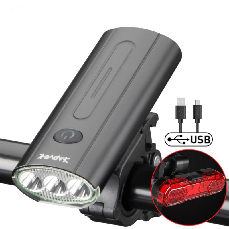 Farol LED de bicicleta recarregável